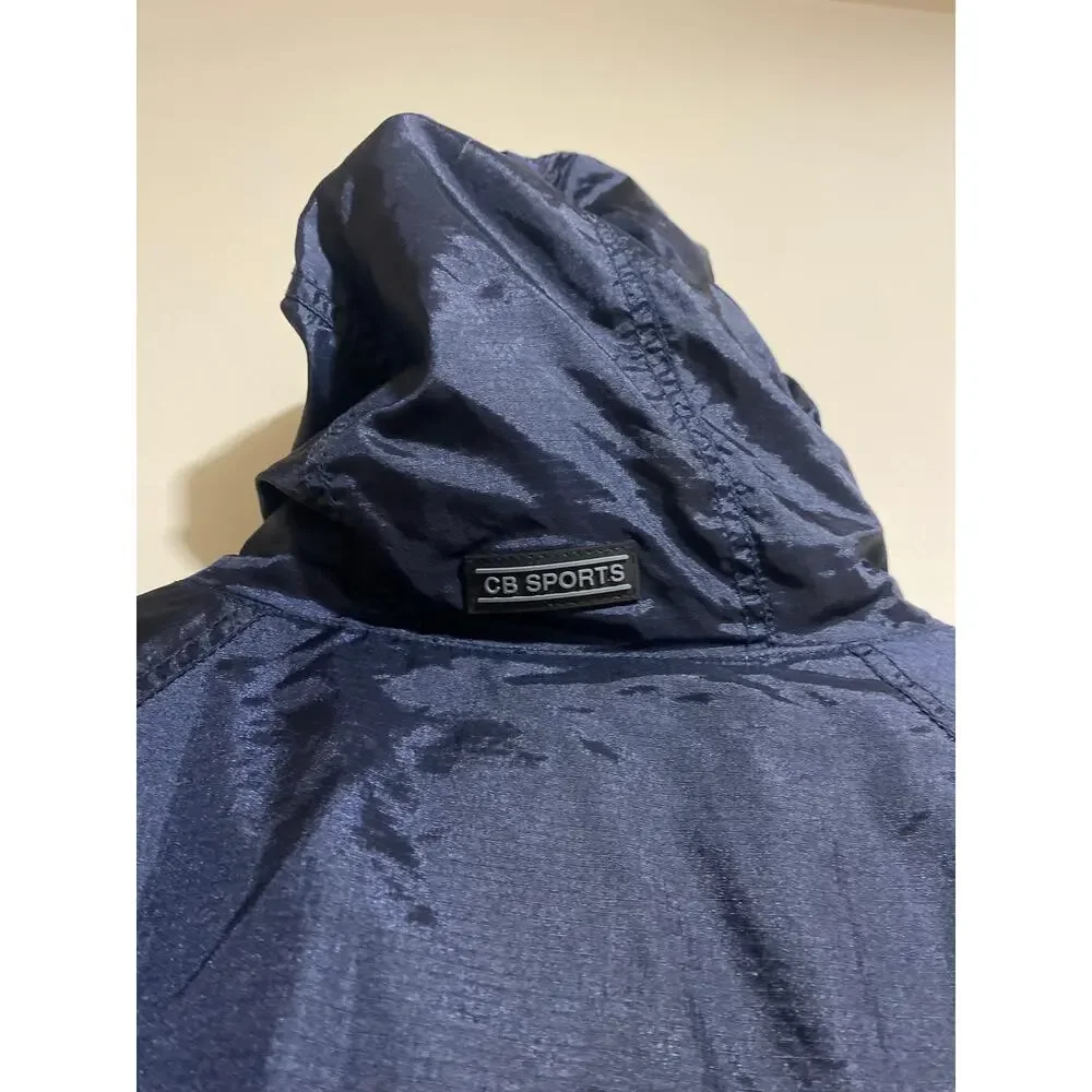 CB Sports Assault Jacket Kangaroo Pouch Nylon Hooded Lightweight Side/Pit Zip Lg